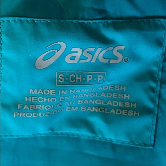 ASICS PACKABLE JACKET WOMEN'S W. WATER WIND RESISTANT SIZE S REFLECTIVE blue - Picture 6 of 14